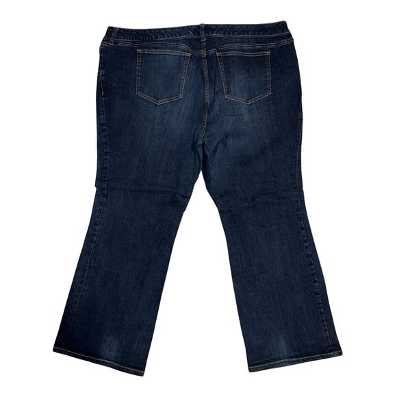 Torrid Plus Size Relaxed Bootcut Jeans Womens 26S 29 Denim Stretch Dark Wash - Picture 5 of 8